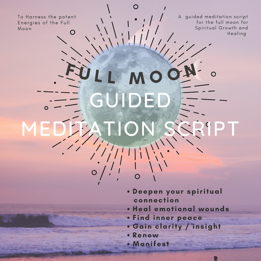 🌙✨ Full Moon Meditation Script Instant Download Printable PDF