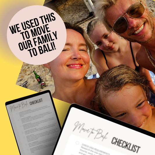 Your MOVE to BALI Family Checklist