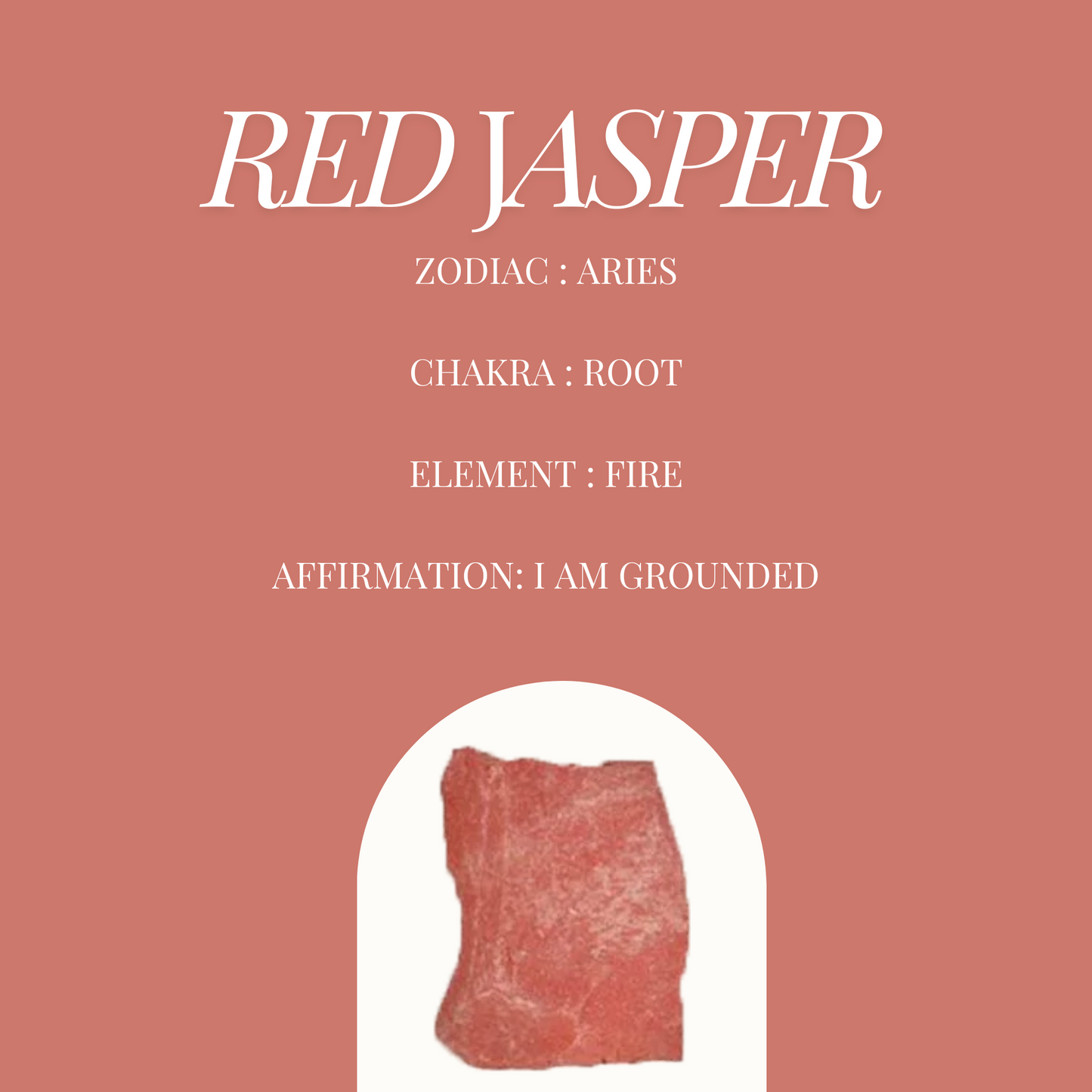 Red Jasper Affirmation - the crystal for the root chakra