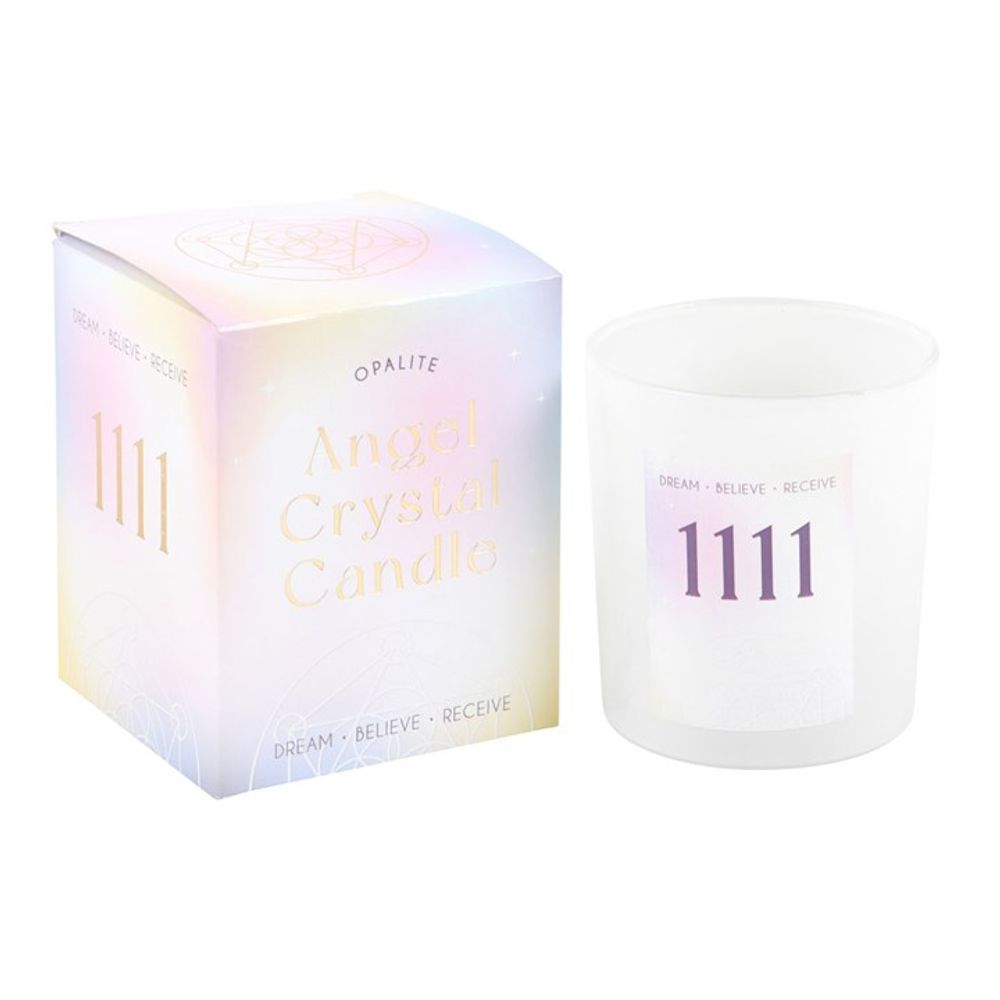 1111 Angel Numbers Crystal Candle | Be Nothing Like