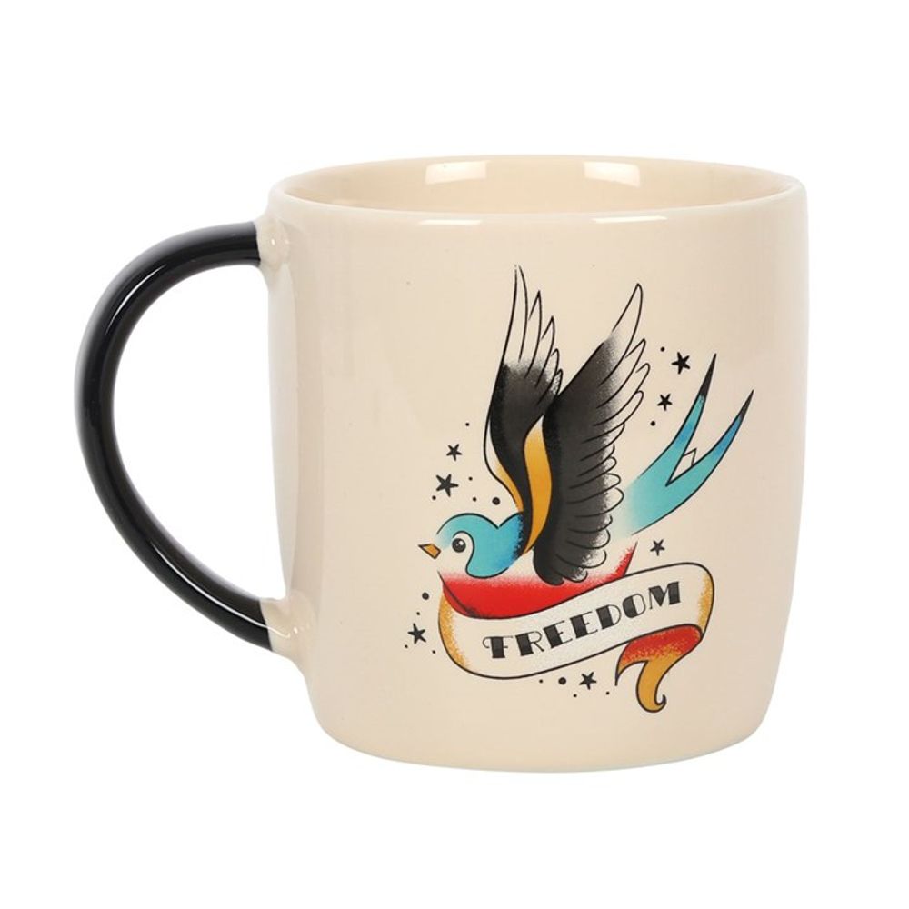 Taza Gorrión del tatuaje de la libertad