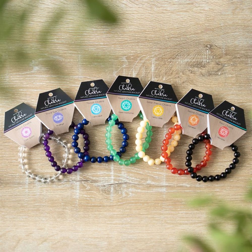 Pulsera de piedras preciosas de aventurina verde con chakra del corazón