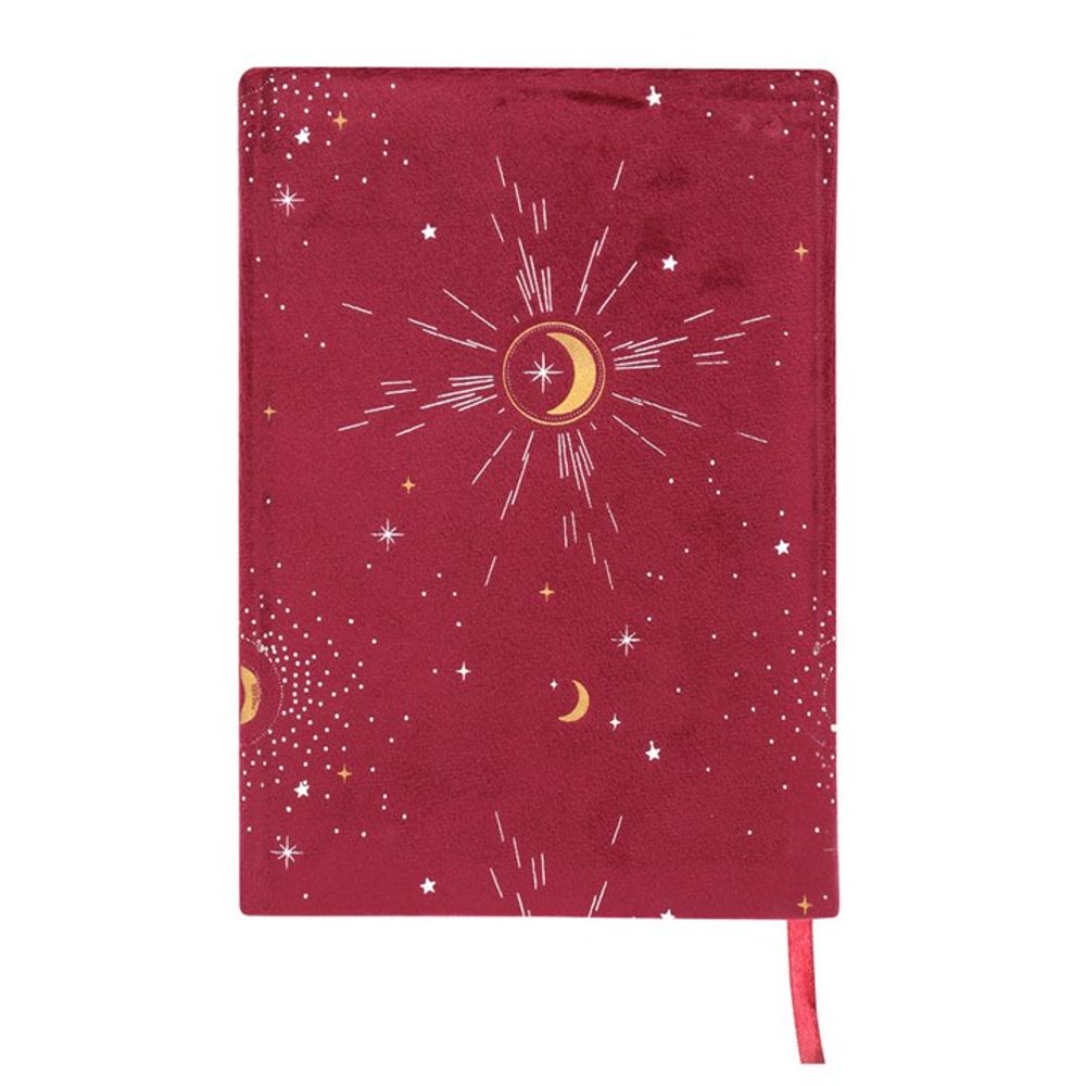 Cuaderno A5 de terciopelo con elemento fuego