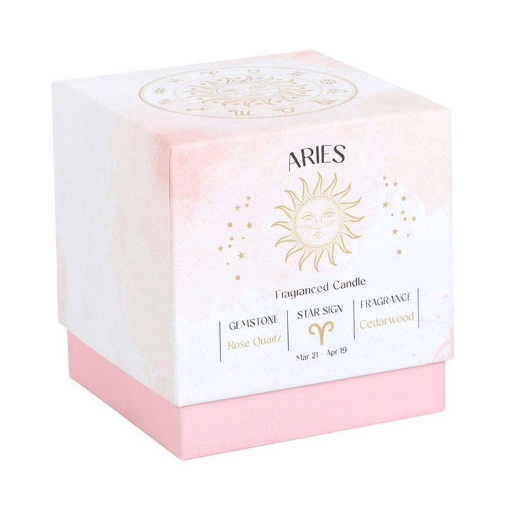 Pink Scented Candle for Aries star sign birthdays