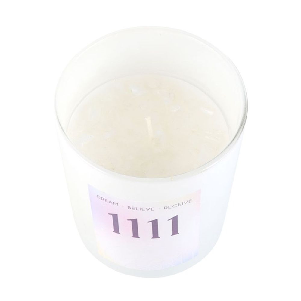 Opalite Crystal 11:11 Intuition Angel Numbers Candle | Be Nothing Like