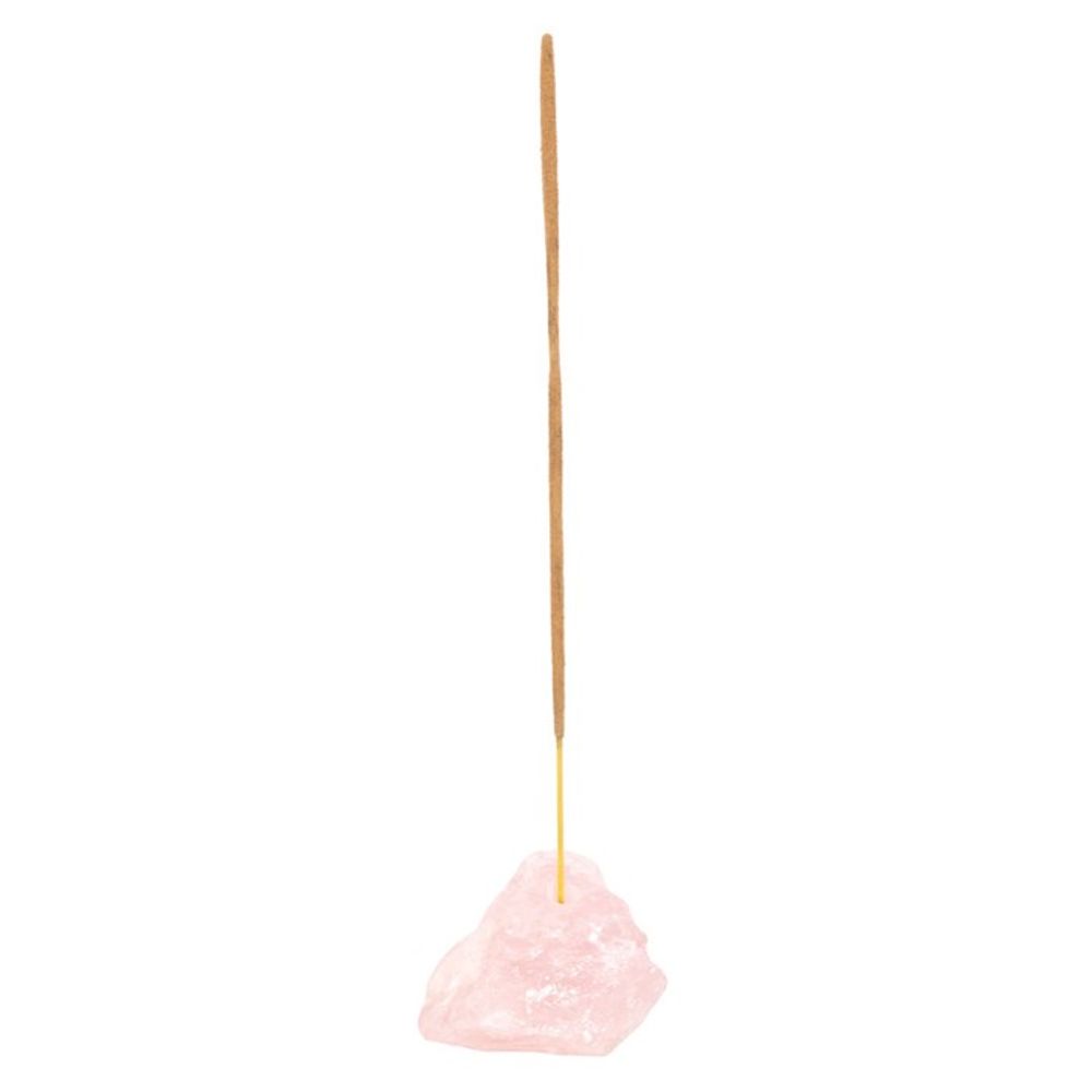 Rose Quartz Love + Healing Crystal Incense Stick Holder