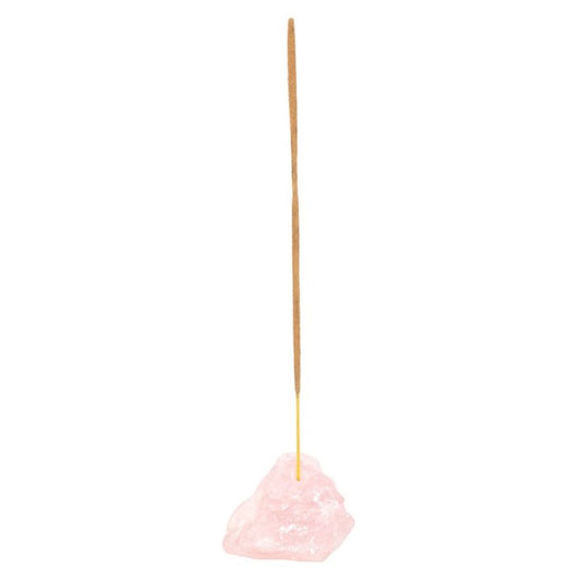 Rose Quartz Love + Healing Crystal Incense Stick Holder