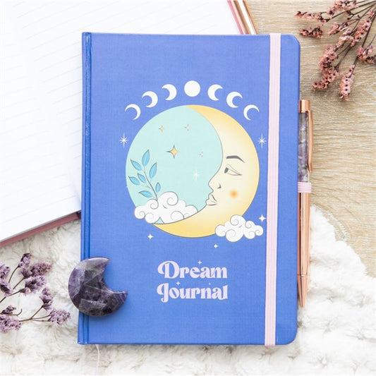 Moon Dream Journal + Amethyst Crystal Pen