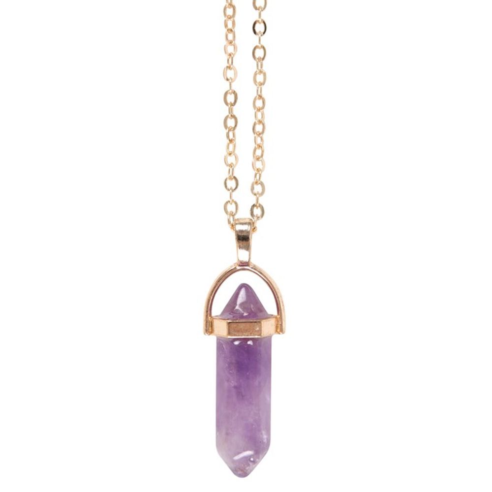 Amethyst Crystal Necklace with Card