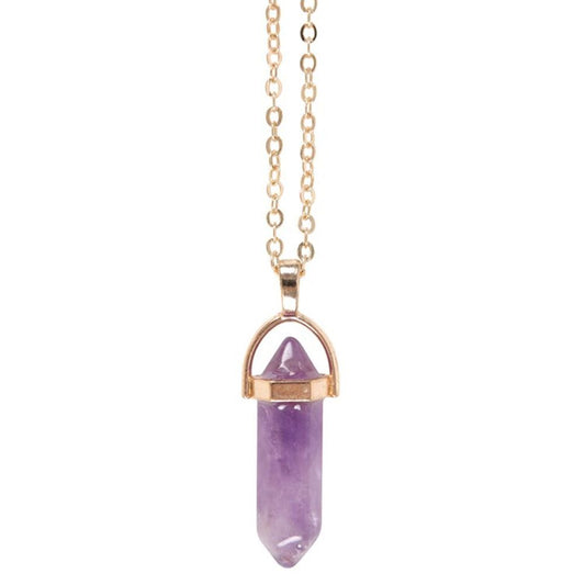 Amethyst Kristall Halskette Karte