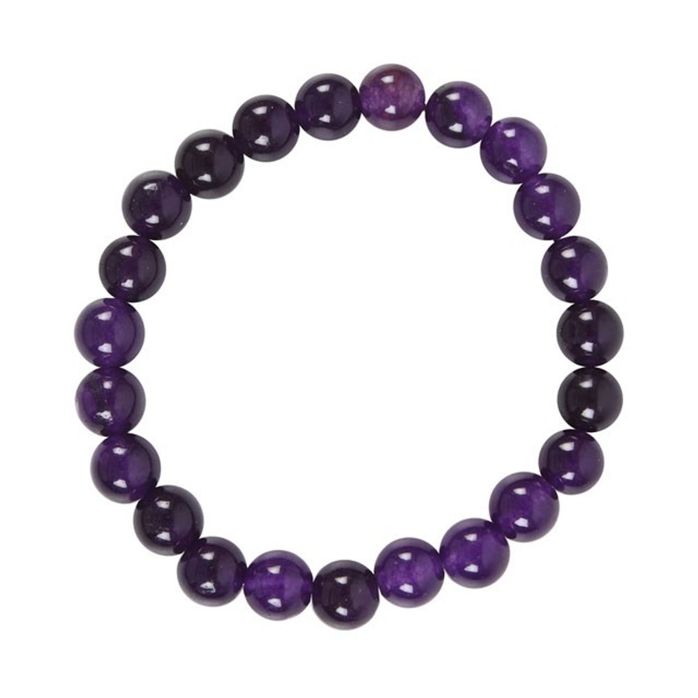 Pulsera de piedras preciosas de amatista del chakra del tercer ojo