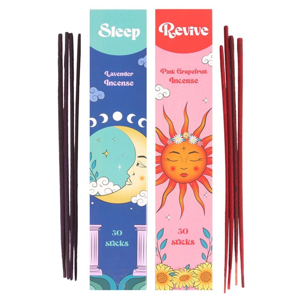 Set of 2 Sleep & Revive Lavender + Grapefruit Incense Stick Sets