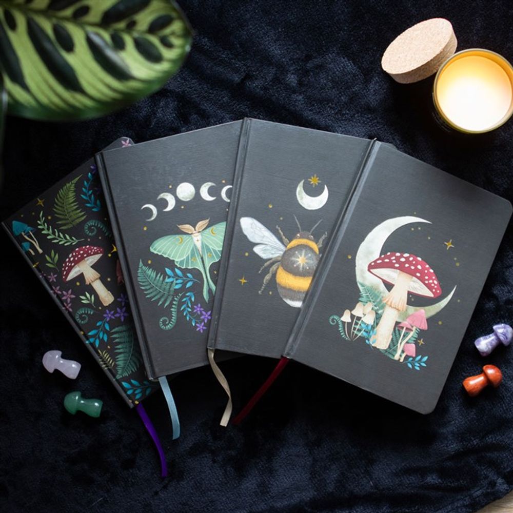 Cuaderno A5 con estampado de bosque oscuro