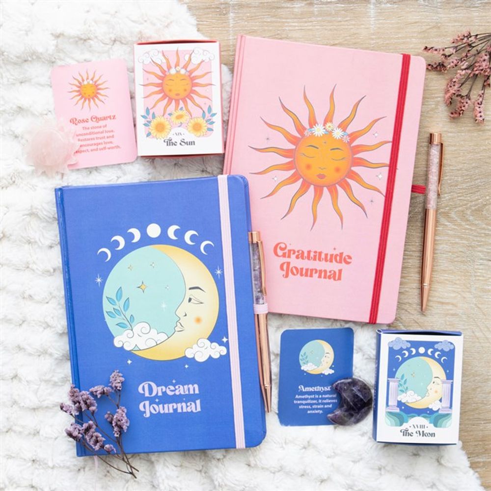 Moon Dream Journal + Amethyst Crystal Pen