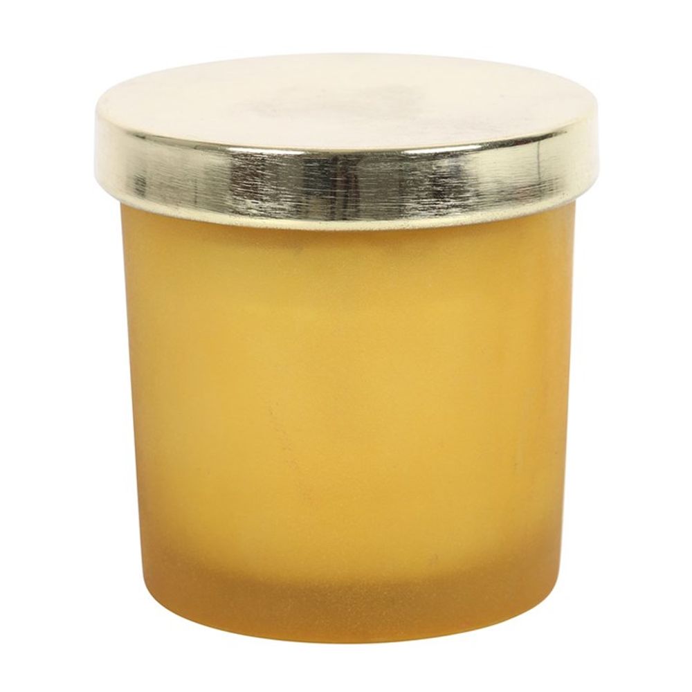 Solar Plexus Chakra Balancing Lemon Crystal Candle