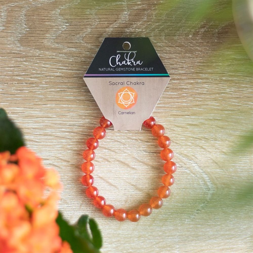 Sakralchakra-Karneol-Edelsteinarmband