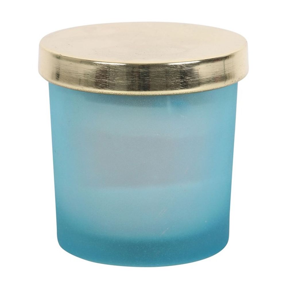 Throat Chakra Balancing Blueberry Crystal Candle