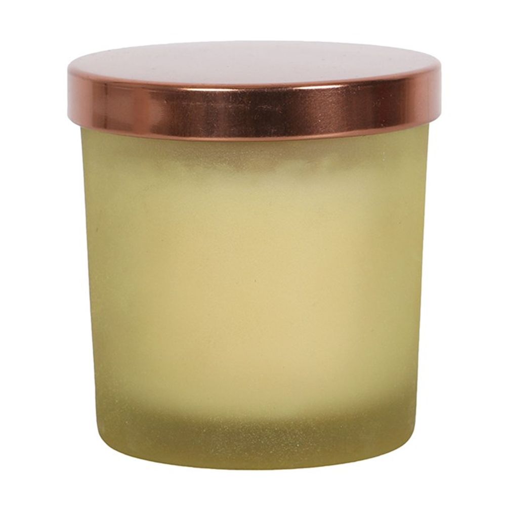 New Moon Manifestation Candle in Wild Orange with Clear Quartz