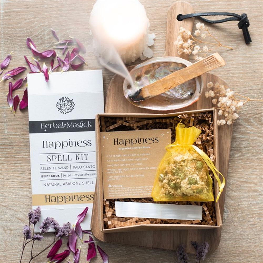 Cultivate deep feelings of gratitude and happiness with our Happiness Love Spell Kit.