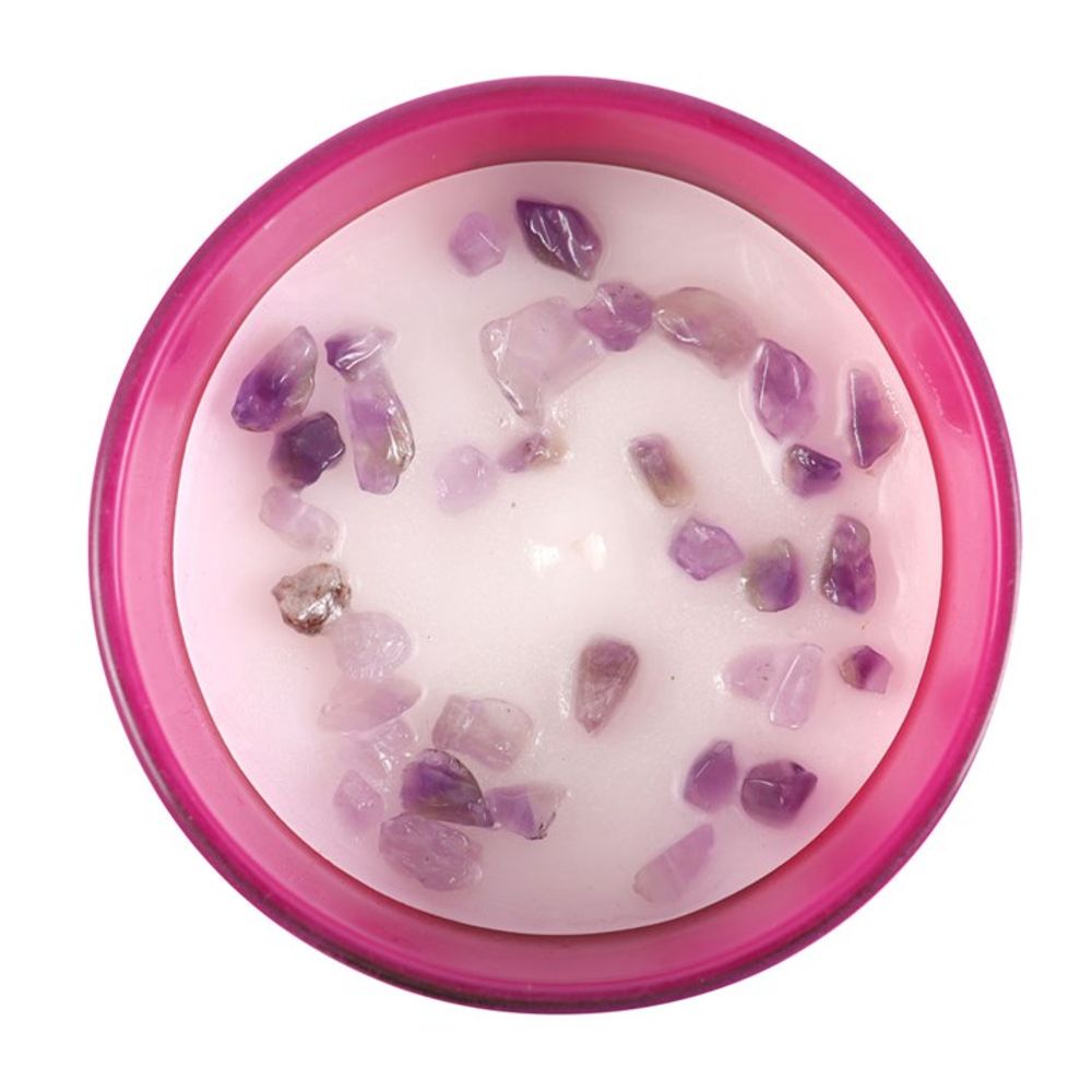 Amethyst Aquarius zodiac candle