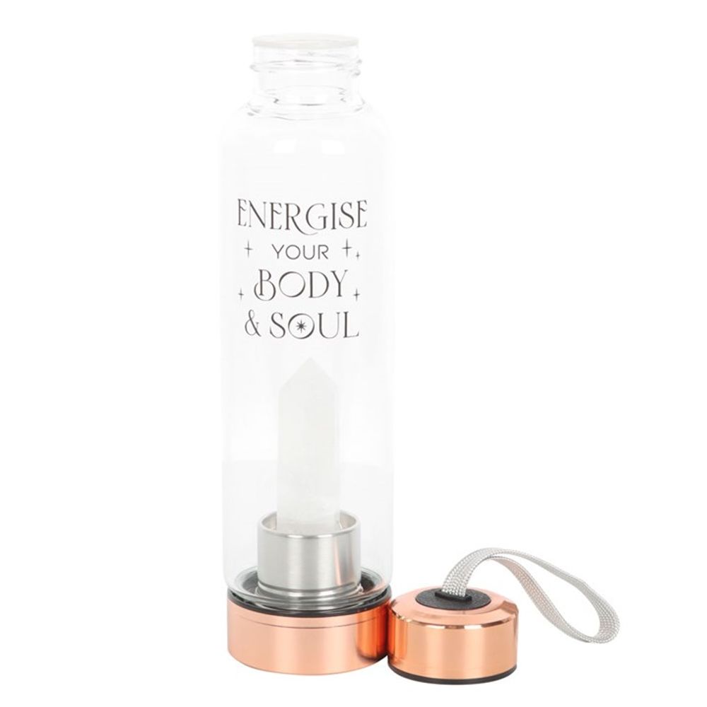 Clear Quartz Crystal Water Bottle For Body and Soul