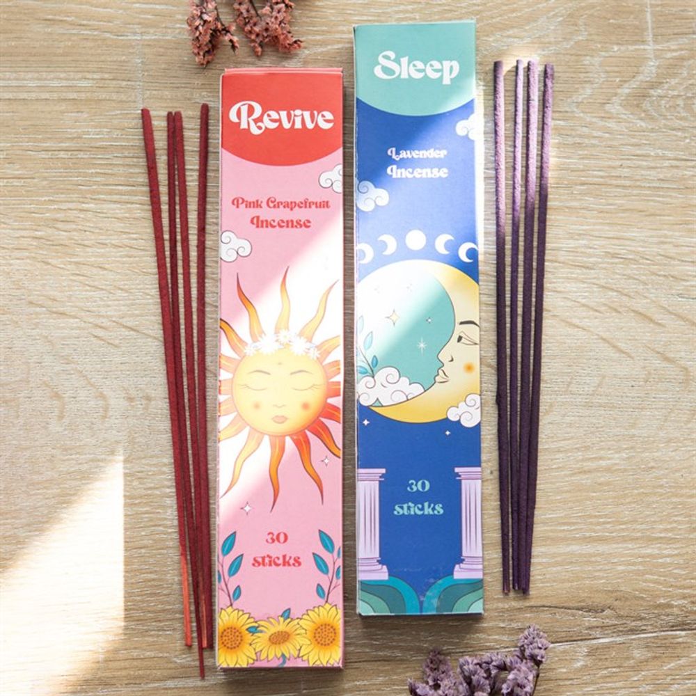 Set of 2 Sleep & Revive Lavender + Grapefruit Incense Stick Sets