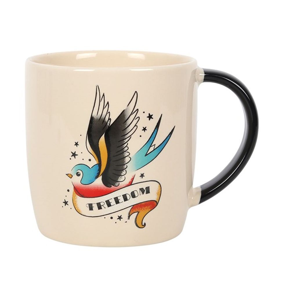 Taza Gorrión del tatuaje de la libertad