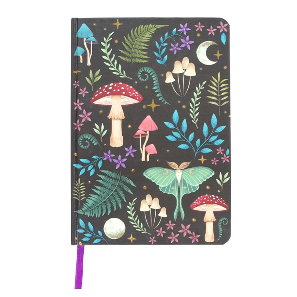 Cuaderno A5 con estampado de bosque oscuro