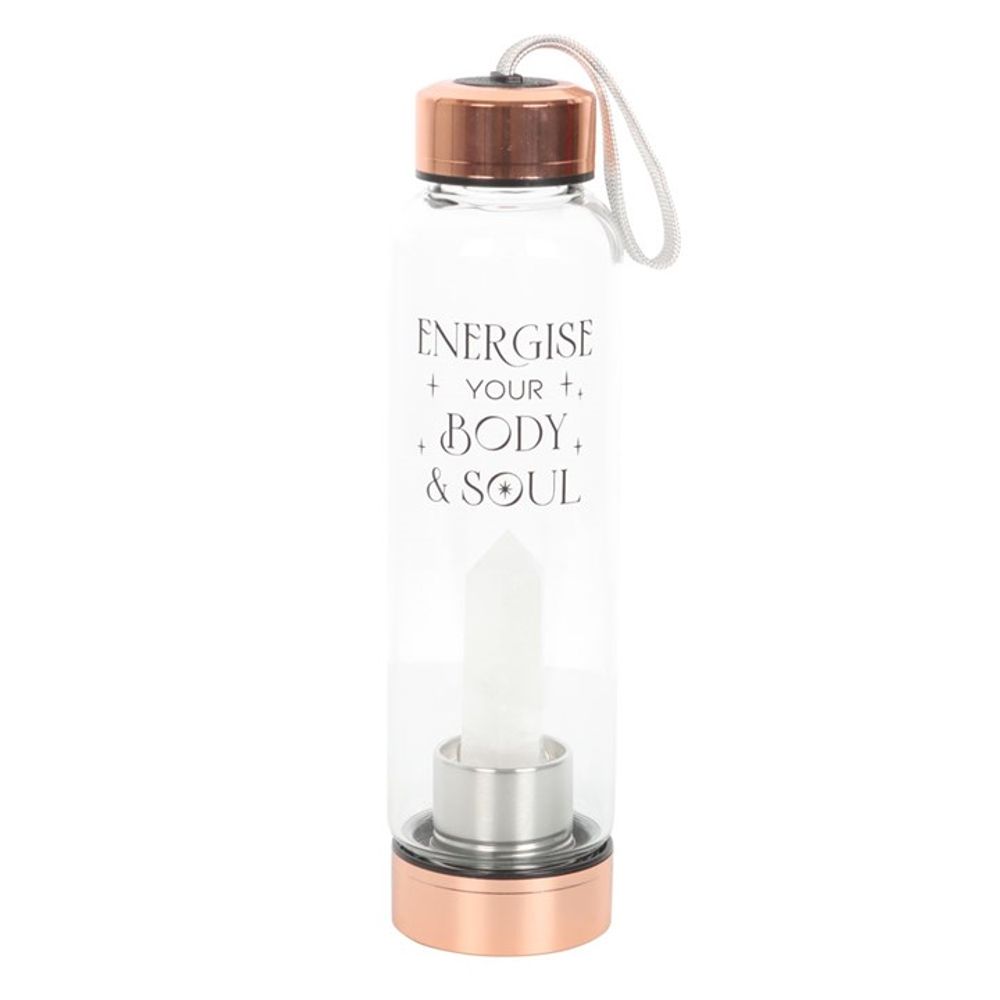 Clear Quartz Crystal Water Bottle For Body and Soul