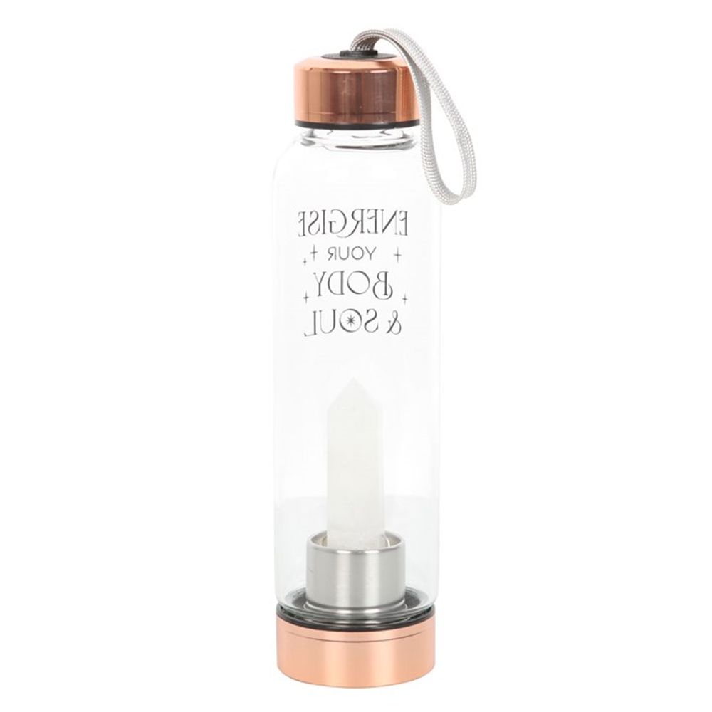 Clear Quartz Crystal Water Bottle For Body and Soul