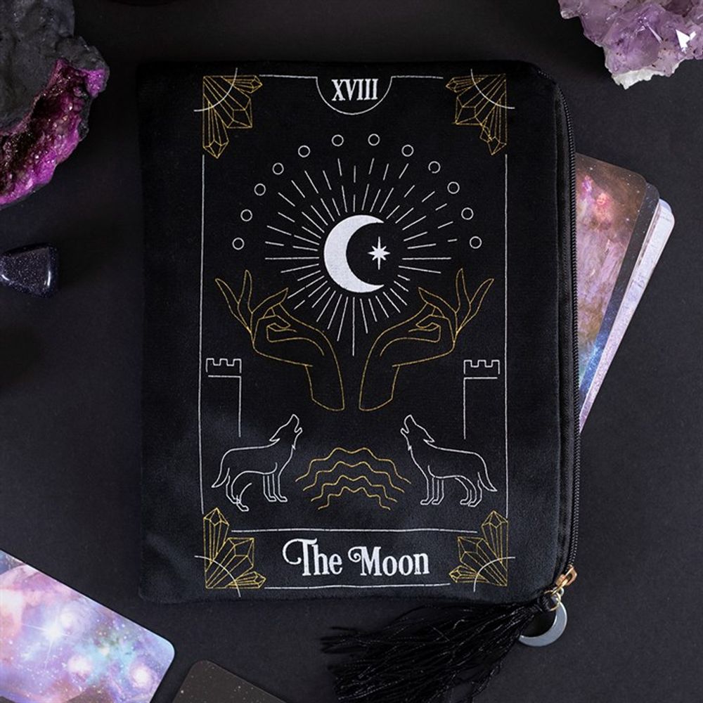 La carta del Tarot de la Luna Bolsa con cremallera