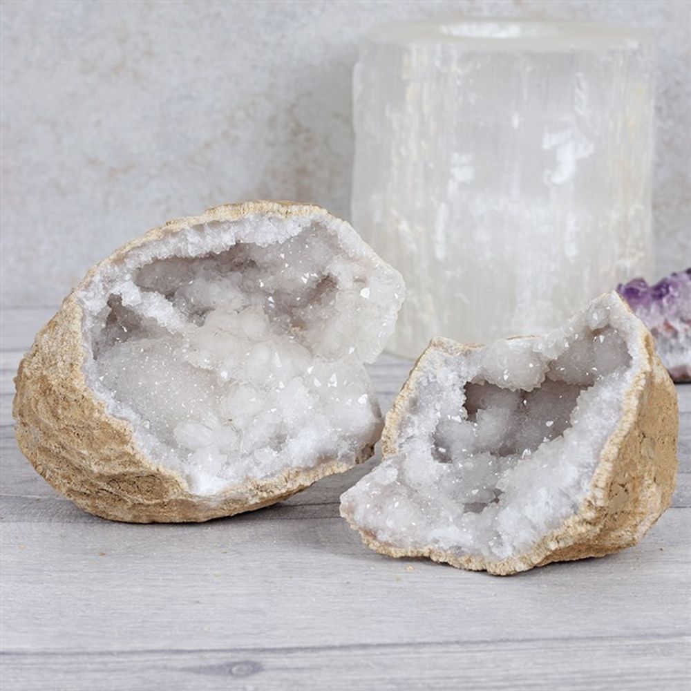 Natural White Quartz Geode